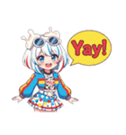 牛乳パックモチーフの女の子たち（個別スタンプ：20）