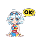 牛乳パックモチーフの女の子たち（個別スタンプ：23）