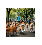 柴犬の新日常1（個別スタンプ：16）