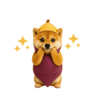 【秋冬】ずっと使える可愛い柴犬（個別スタンプ：10）
