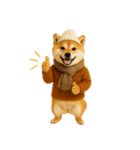 【秋冬】ずっと使える可愛い柴犬（個別スタンプ：11）