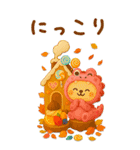ハロウィン＆メリクリ☆着ぐるみちゃん秋冬（個別スタンプ：4）