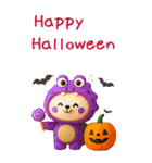 ハロウィン＆メリクリ☆着ぐるみちゃん秋冬（個別スタンプ：35）