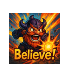 SMASH！！絶叫ドワーフくん（個別スタンプ：3）