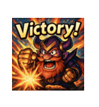 SMASH！！絶叫ドワーフくん（個別スタンプ：10）