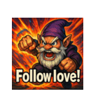 SMASH！！絶叫ドワーフくん（個別スタンプ：34）