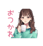 ガーリー女子の優しいお祝い♡（個別スタンプ：11）