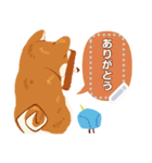 ふんわりブレドッグ メッセージスタンプ（個別スタンプ：4）