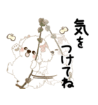 飛び出す 垂れ耳白わんこ「よく使う言葉」（個別スタンプ：10）