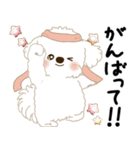 飛び出す 垂れ耳白わんこ「よく使う言葉」（個別スタンプ：11）