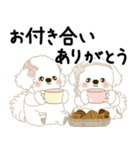 飛び出す 垂れ耳白わんこ「よく使う言葉」（個別スタンプ：19）