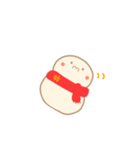 淡色ゆきだるまくん(赤)（個別スタンプ：23）