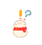 淡色ゆきだるまくん(赤)（個別スタンプ：26）