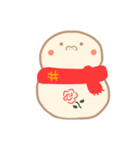 淡色ゆきだるまくん(赤)（個別スタンプ：32）