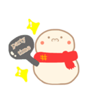 淡色ゆきだるまくん(赤)（個別スタンプ：35）