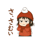 女の子と小鳥 冬の出来事（個別スタンプ：6）