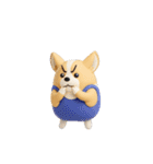動く 3D猛コーギー（個別スタンプ：4）