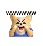 動く 3D猛コーギー（個別スタンプ：13）