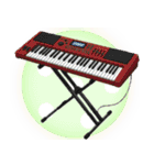 ♡音楽好きの女の子②（個別スタンプ：1）