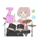 ♡音楽好きの女の子②（個別スタンプ：4）