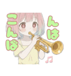 ♡音楽好きの女の子②（個別スタンプ：18）
