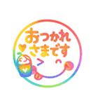 シンプルで使える♡ハンコ風スタンプ（個別スタンプ：6）