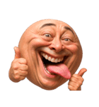 顔文字くん 12 (写実バージョン)（個別スタンプ：1）