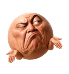 顔文字くん 12 (写実バージョン)（個別スタンプ：12）