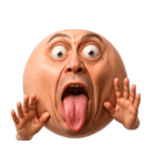 顔文字くん 12 (写実バージョン)（個別スタンプ：14）