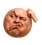 顔文字くん 12 (写実バージョン)（個別スタンプ：19）