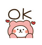 とびだす♡ハートくまちゃん♡（個別スタンプ：5）