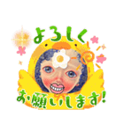 cozocobunアートスタンプ！（あかつき）（個別スタンプ：9）