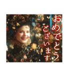 毎日使える♡花の刺繍バロック調ドレスの女（個別スタンプ：20）