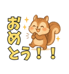 ふんわりリスの日常〜癒しのスタンプ〜ver4（個別スタンプ：6）