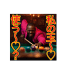 ※【ビリヤード】が大好きなゲイの黒人♡（個別スタンプ：13）