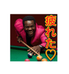 ※【ビリヤード】が大好きなゲイの黒人♡（個別スタンプ：25）