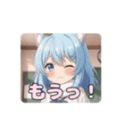 学校での白スカーフありさアニメーション（個別スタンプ：2）