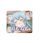 学校での白スカーフありさアニメーション（個別スタンプ：9）