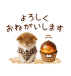 大人かわいい秋の癒し柴犬（個別スタンプ：10）