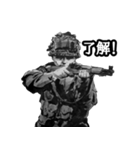 ミリタリー劇画スタンプ 苦労する現場編2（個別スタンプ：1）