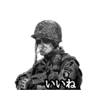 ミリタリー劇画スタンプ 苦労する現場編2（個別スタンプ：3）