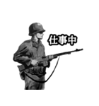 ミリタリー劇画スタンプ 苦労する現場編2（個別スタンプ：28）