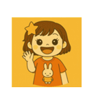 我が家のわんぱくガール（個別スタンプ：1）