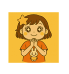 我が家のわんぱくガール（個別スタンプ：7）