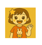 我が家のわんぱくガール（個別スタンプ：10）