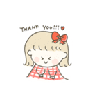 ゆりとくまのかわいいスタンプ（個別スタンプ：1）