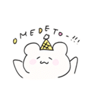 ゆりとくまのかわいいスタンプ（個別スタンプ：15）
