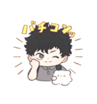 僕のヒーローアカデミア×ほわほわのぽにゃ（個別スタンプ：35）