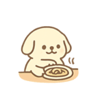 クリームわんこ のんびり日常（個別スタンプ：4）