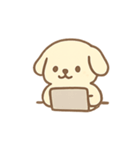 クリームわんこ のんびり日常（個別スタンプ：6）